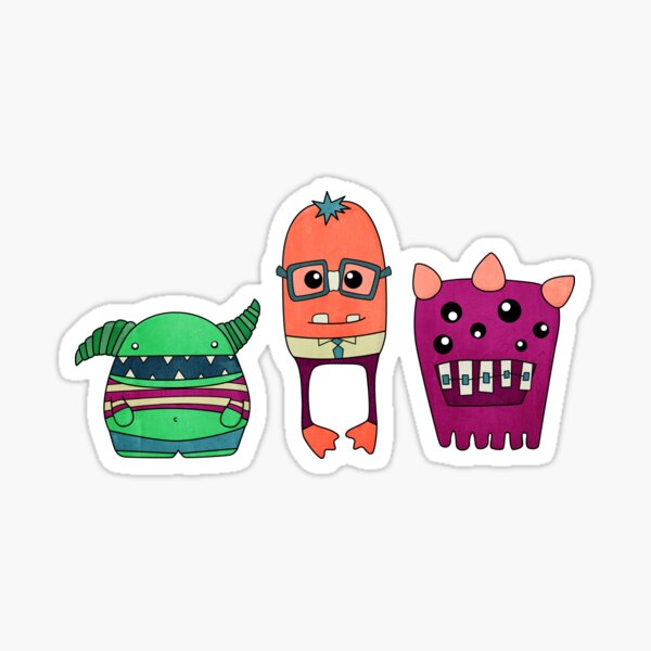 Dorky Monsters Sticker