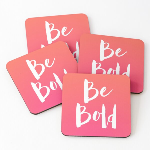 Item preview, Pink Be Bold Motivational Quote designed and sold by blueskywhimsy.