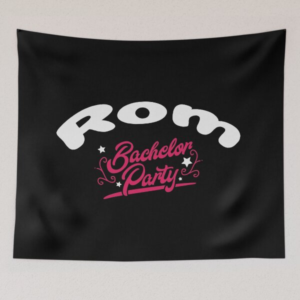 Item preview, Bachelor Party Shirt Rom Pre Wedding Celebration Tee designed and sold by haselshirt.