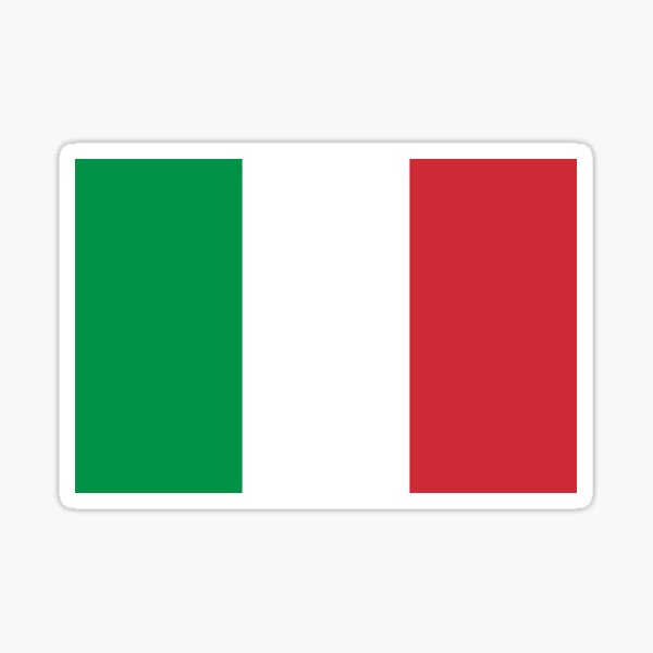 Stickers Strips Round Scudetto Flag Italy Tricolor Italy Flag