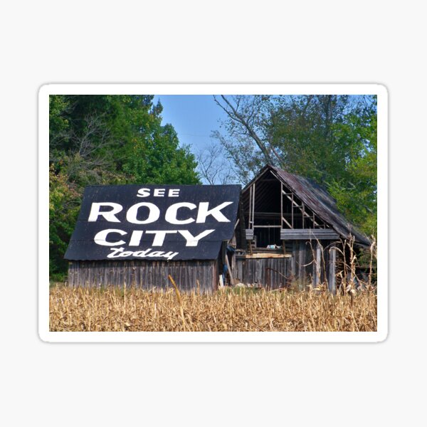 "See Rock City Today" Sticker for Sale by lynell Redbubble
