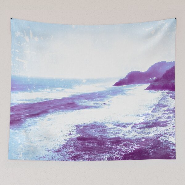 Item preview, Ocean Meets Forest - Deep Blue Seal Cove Sea designed and sold by artcascadia.