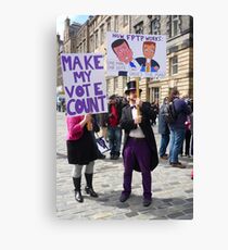 Make My Vote Count Canvas Print