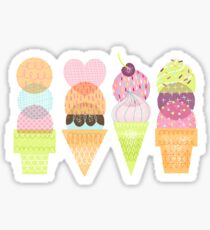 Ice Cream Stamps Sticker
