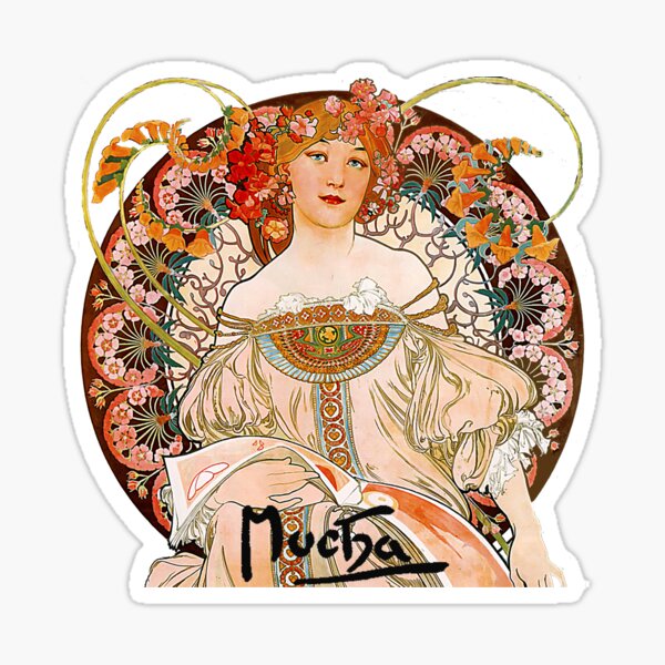 Artikel-Vorschau von Mucha - Blumenmädchen, designt und verkauft von carpediem6655.