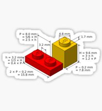 LEGO Dimensionen Sticker
