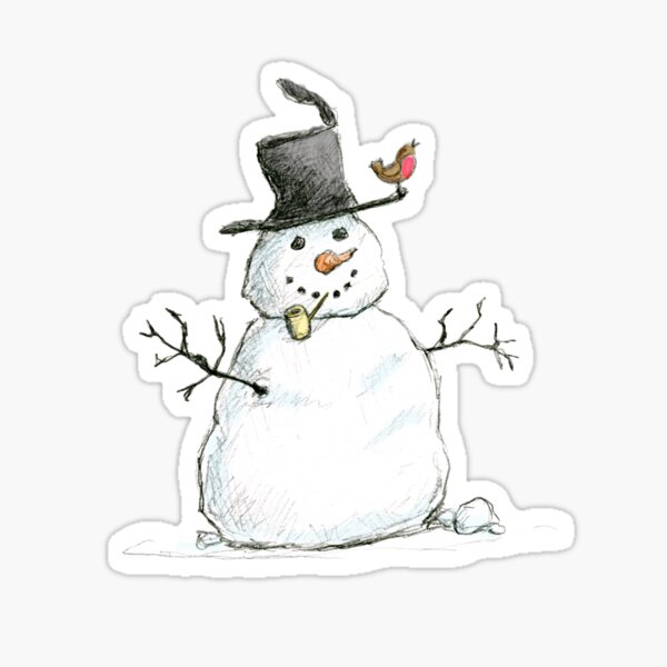 Snowman Sticker