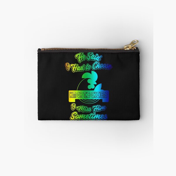 Item preview, (tshirt) him or chickens4.trans 01 (vertical rainbow) designed and sold by Syl1990.