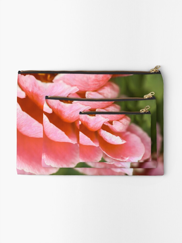 Alternate view of Pink Peony Zipper Pouch