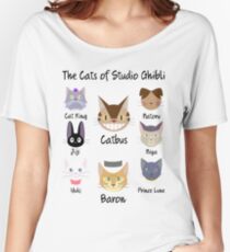 THE CATS OF STUDIO GHIBLI Women's Relaxed Fit T-Shirt