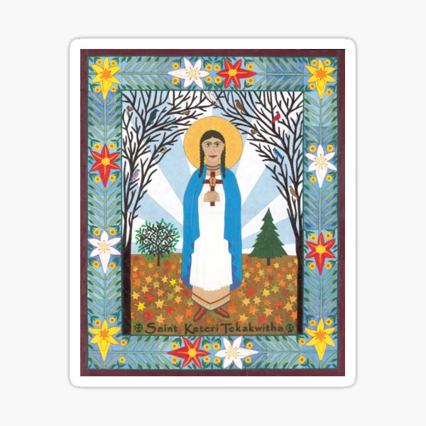 Vista previa del artículo con la obra « El hijo de un padre Mohawk y una madre Algonquin cristianizada. A los cuatro años fue el único miembro de su familia que sobrevivió a la viruela.», diseñado y vendido por David Raber.