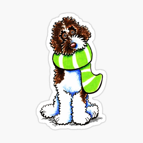 Chocolate Labradoodle Stickers Redbubble