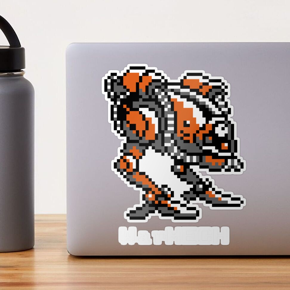 Pegatina for Sale con la obra «Camiseta de NES WarMECH Final