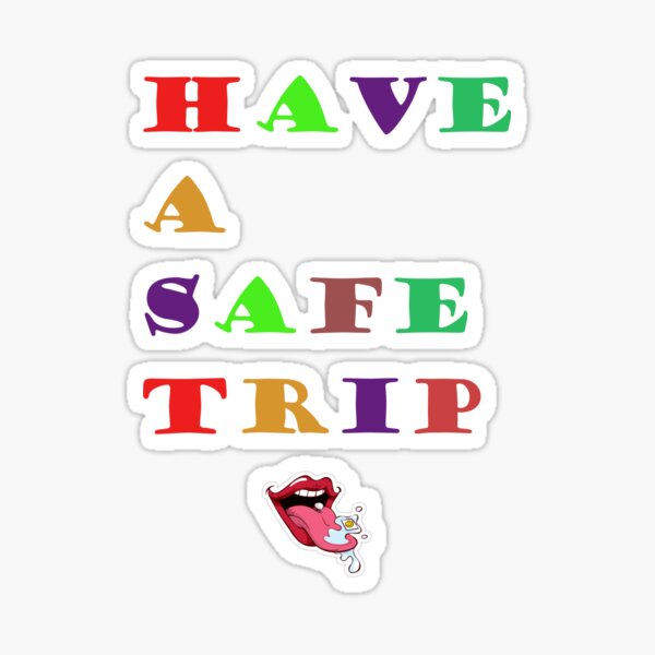 safe trip sticker