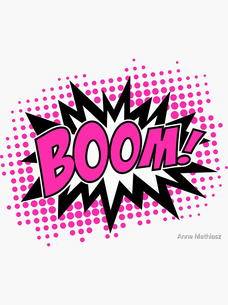 Bang Explosion Image Comic Book Clip Art vinyl sticker printed vinyl decal