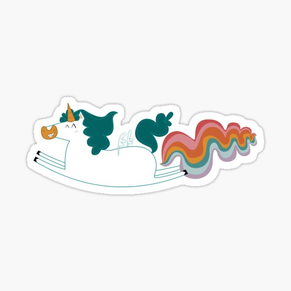 Unicorn fart Pegatina