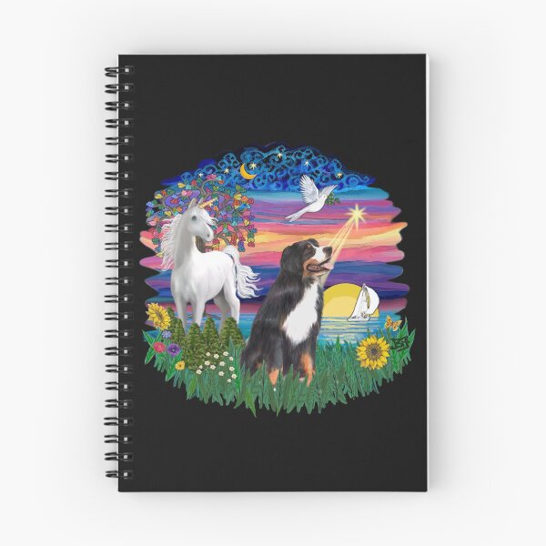 Item preview, Magical Night with a Bernese Mountain Dog designed and sold by JeanBFitzgerald.