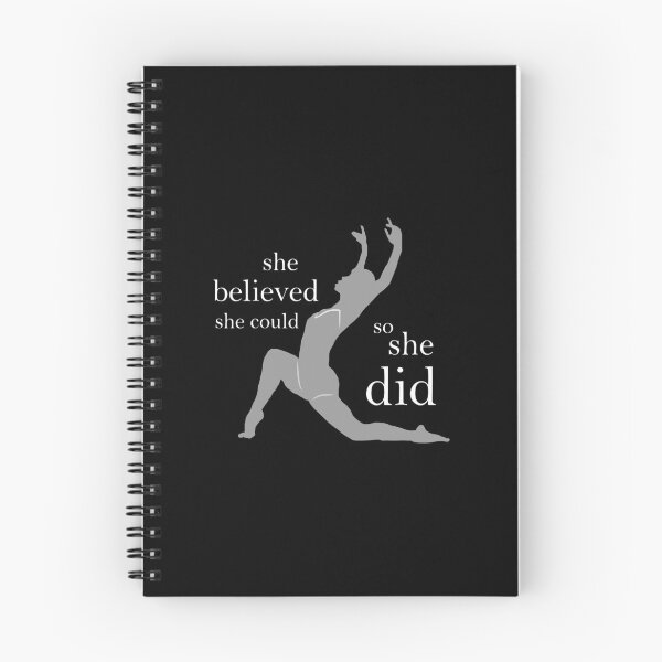 Item preview, Modern Dance She Believed She Could for dark square designed and sold by Dancethoughts.