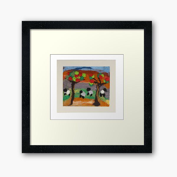 Sheep travel mug Framed Art Print