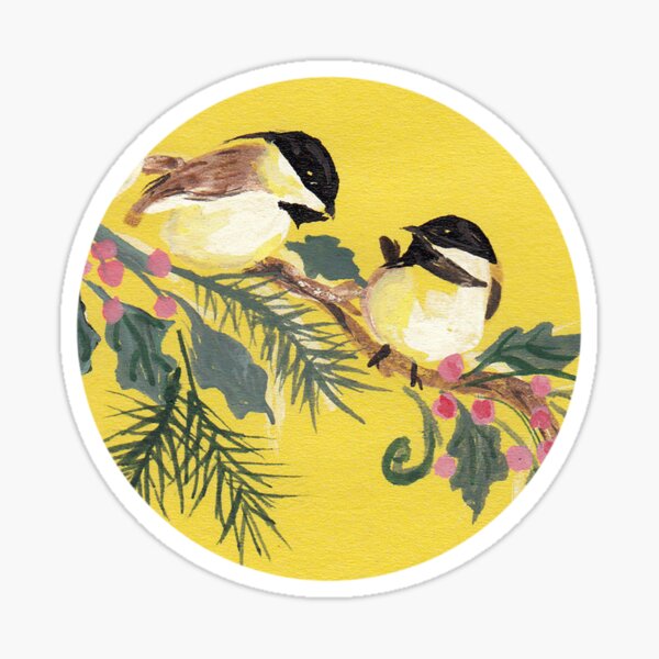 Chickadees from Amphai Sticker