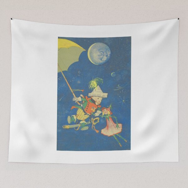 Item preview, Tony Sarg illustrates Kernel Cob & Little Miss Sweetclover being observed by the Man-in-the-Moon designed and sold by neonwulf.