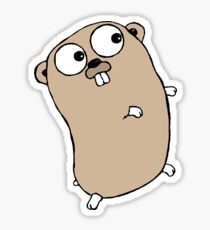 Pegatina Golang Gopher