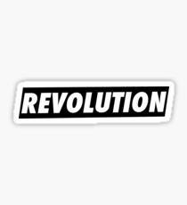'REVOLUTION' Simple but Stylish Typographical Design Sticker