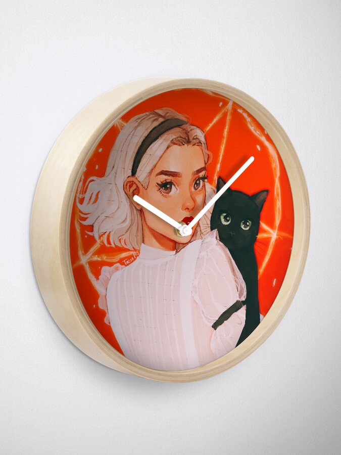 Alternate view of the teenage witch Clock