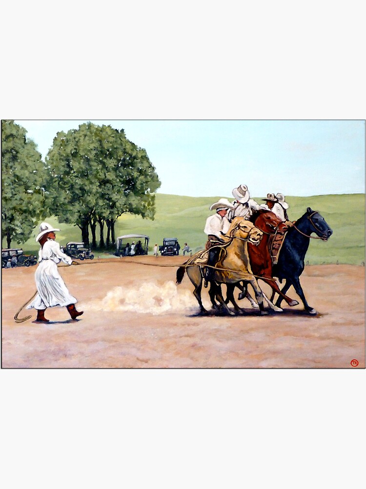 Suzzi Q Whirling the Rope by donnaroderick