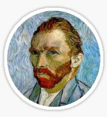 Pegatina Van Gogh Autorretrato 3/5