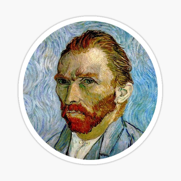 Van Gogh Self Portrait 3/5 Sticker