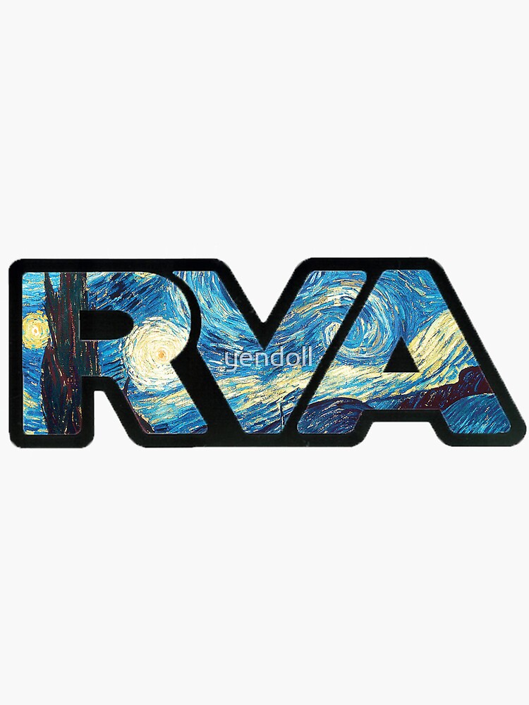 "rva starry night by van gogh" Sticker for Sale by yendoll Redbubble