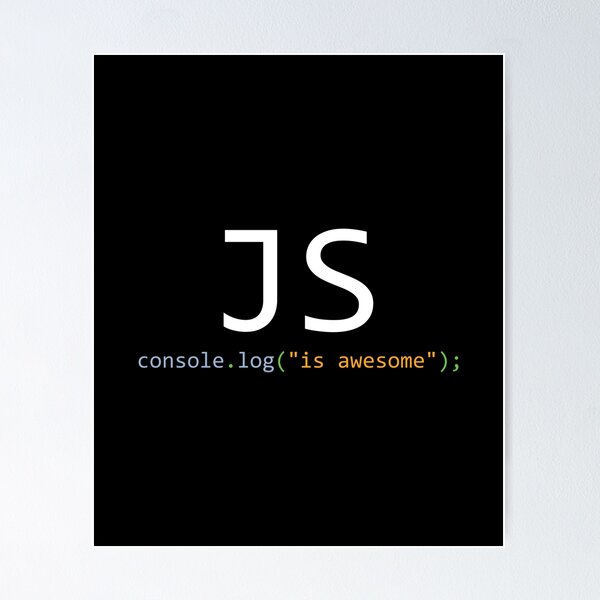 Aperçu de l'œuvre JavaScript is awesome créée et vendue par Evelyusstuff.