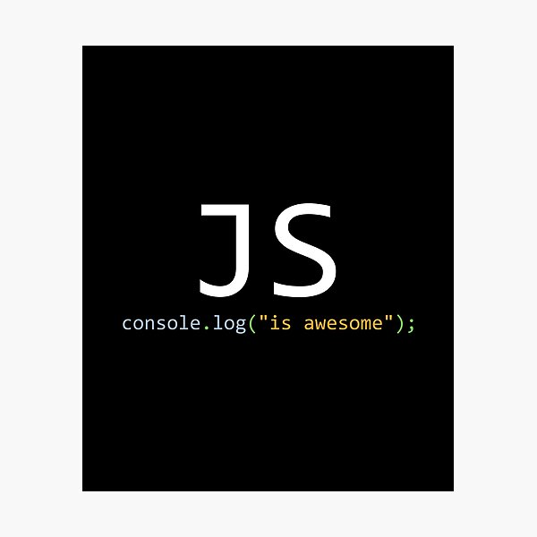 Aperçu de l'œuvre JavaScript is awesome créée et vendue par Evelyusstuff.