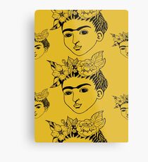 Mini Frida Kahlo Metallbild