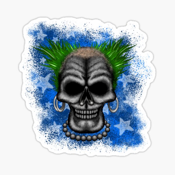 Punkin' instigator Errorface Skull Sticker