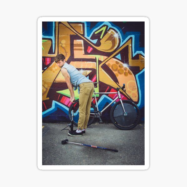 Pinup Bike Polo Cutie #1 Sticker