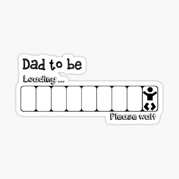 Download Baby Loading Please Wait Stickers | Redbubble