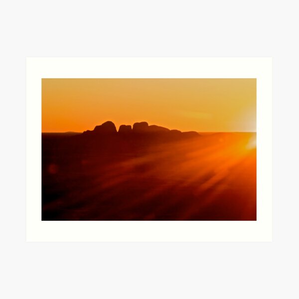 Kata tjuta sunset. Art Print