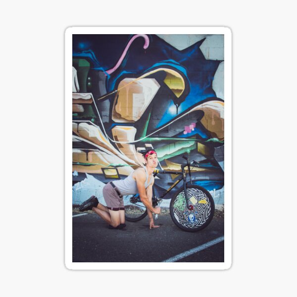 Pinup Bike Polo Cutie #4 Sticker