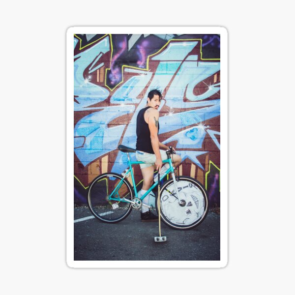 Pinup Bike Polo Cutie #5 Sticker