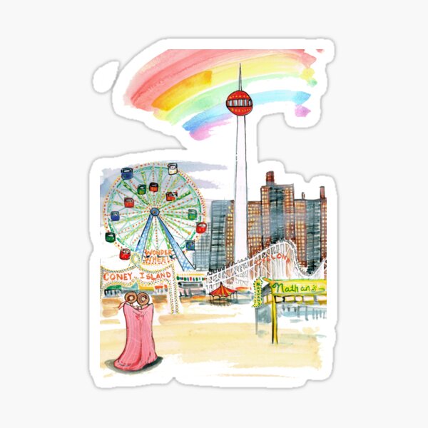Coney Island Sticker