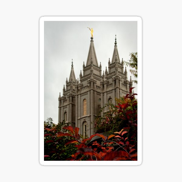 Salt Lake City Temple Angle Sticker