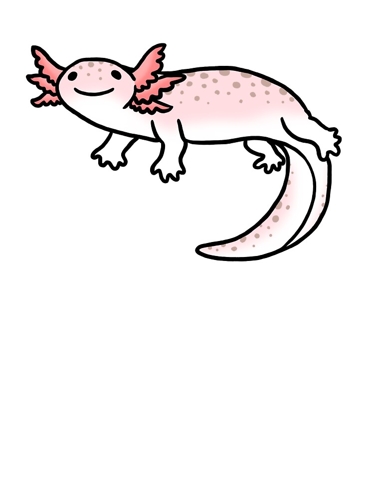 Cute Smiling Axolotl Salamander Baby One Piece By Ashleyveldhuis Redbubble