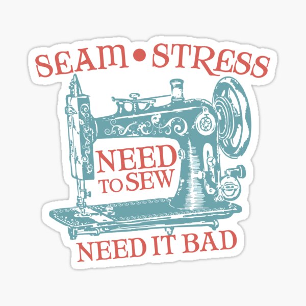 Item preview, Funny seamstress vintage sewing machine designed and sold by BigMRanch.