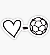 Pegatina amor es igual a fútbol