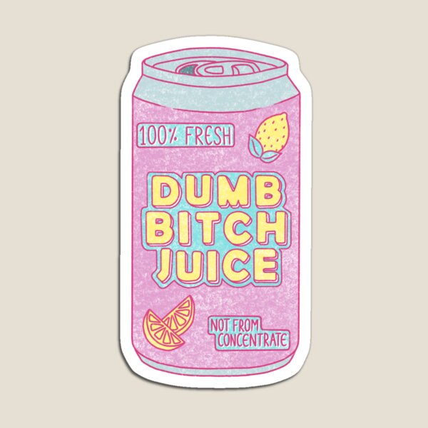 Vista previa del artículo con la obra «Lata de jugo de perra tonta», diseñado y vendido por breckinbubble.