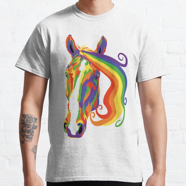 Rainbow Suffolk Punch Horse - Suffolk LGBTQ Pride 2019 Classic T-Shirt