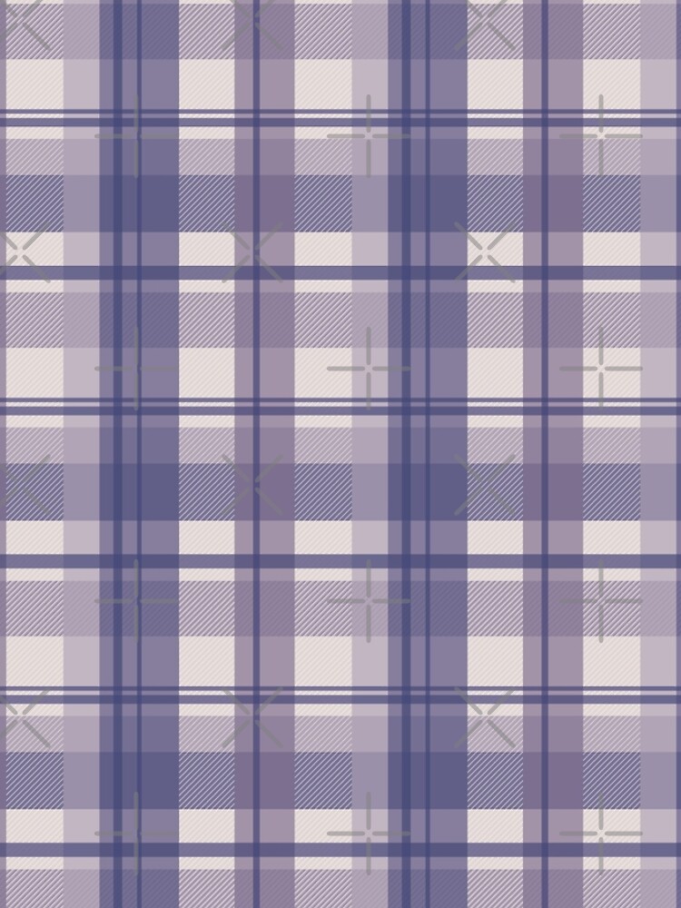 winter plaid in cool lavender and sand seamless pattern by nobelbunt