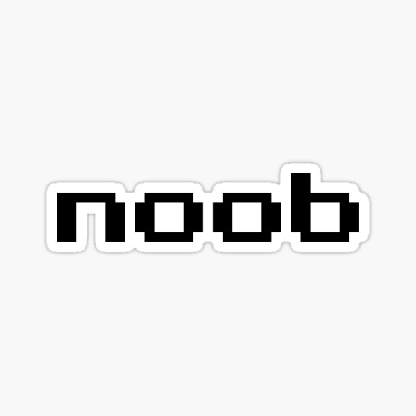 Noob Newbie Stickers Redbubble - happy roblox noob by inoobe redbubble